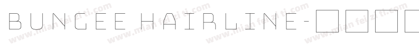 Bungee Hairline字体转换